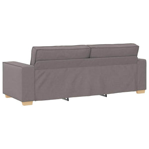 vidaXL Sofa 3 pcs Taupe 220 x 80 x 84 cm Linen Blend Fabric