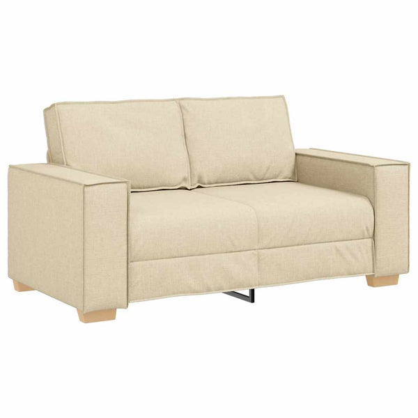 vidaXL Sofa 3 pcs Cream 220 x 80 x 84 cm Linen Blend