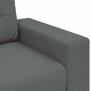 vidaXL 3-Seater Sofa Dark Grey 221 x 80 x 80 cm Linen Blend