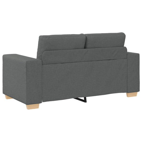 vidaXL 3-Seater Sofa Dark Grey 221 x 80 x 80 cm Linen Blend