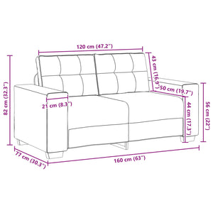 vidaXL Sofa Set 3 pcs Black 221 x 80 x 80 cm Velvet