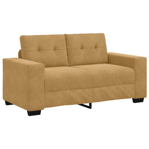 vidaXL Sofa Set 3 pcs Brown 221 x 80 x 80 cm Velvet