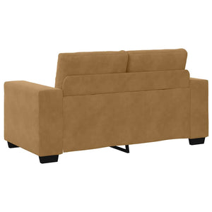 vidaXL Sofa Set 3 pcs Brown 221 x 80 x 80 cm Velvet