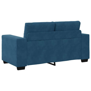 vidaXL Sofa Set 3 pcs Blue 221 x 80 x 80 cm Velvet