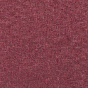 vidaXL 3-Piece Sofa Set with Cushions, Wine Red Fabric