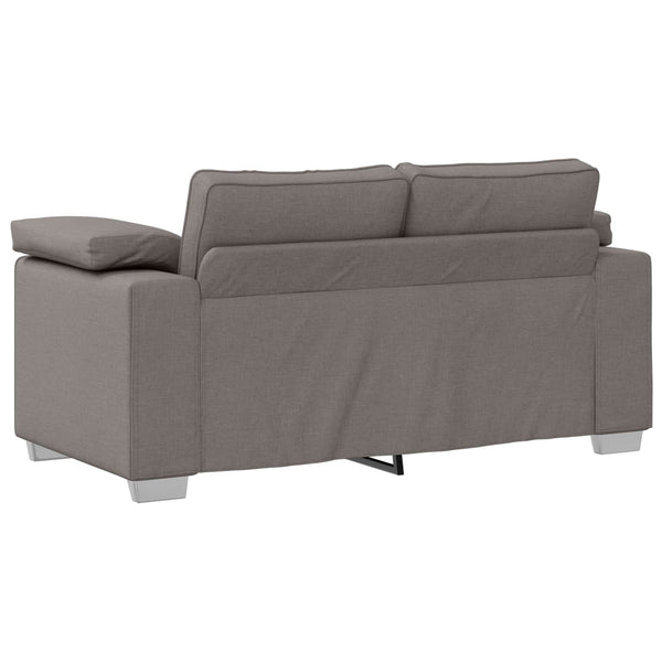 vidaXL Sofa 3 Seater Taupe 219 x 80 x 82 cm Linen Blend Fabric