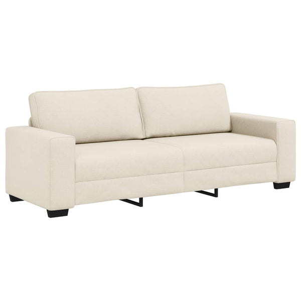 vidaXL Sofa 2 pcs Beige 221 x 80 x 82 cm Linen Blend Fabric