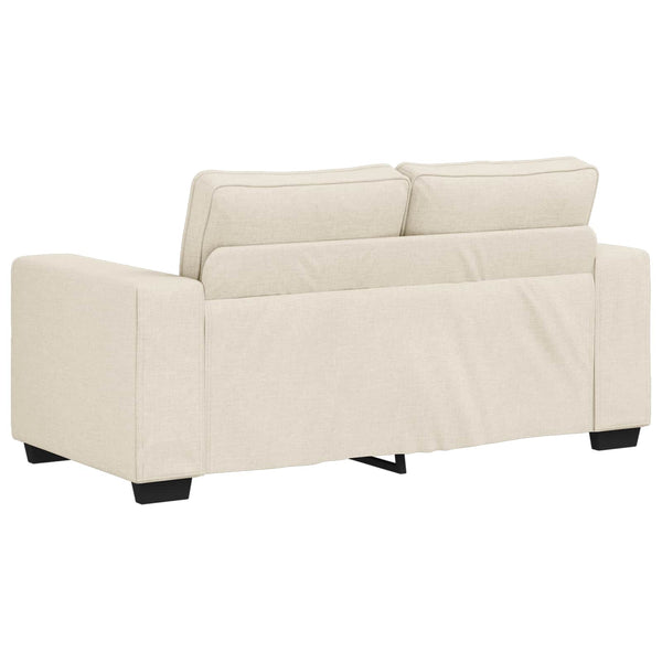 vidaXL Sofa 2 pcs Beige 221 x 80 x 82 cm Linen Blend Fabric