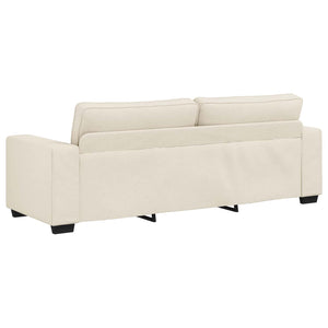 vidaXL Sofa 2 pcs Beige 221 x 80 x 82 cm Linen Blend Fabric