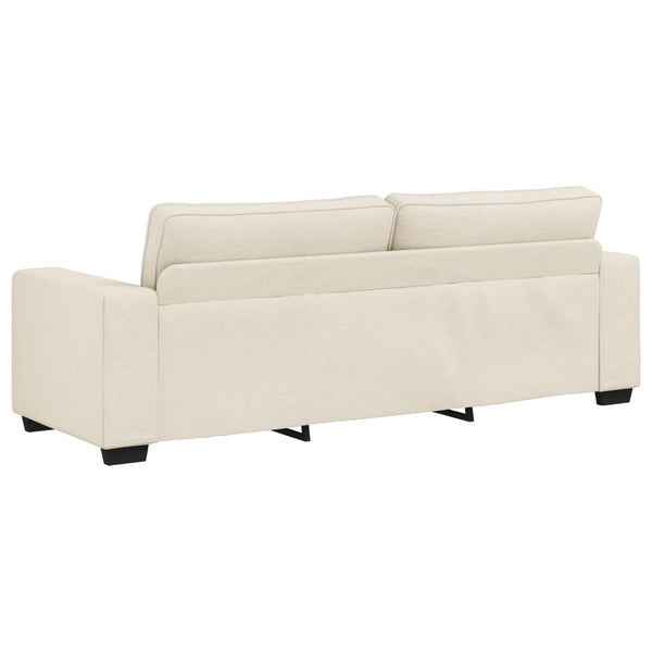 vidaXL Sofa 2 pcs Beige 221 x 80 x 82 cm Linen Blend Fabric