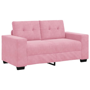 vidaXL | Sofa Set | 2 pcs Pink 221 x 78 x 80 cm Velvet