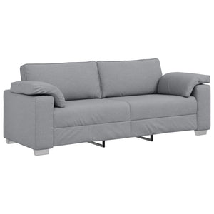 vidaXL 2-Seater Sofa Light Gray 219 x 80 x 82 cm Fabric