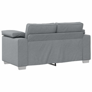 vidaXL 2-Seater Sofa Light Gray 219 x 80 x 82 cm Fabric