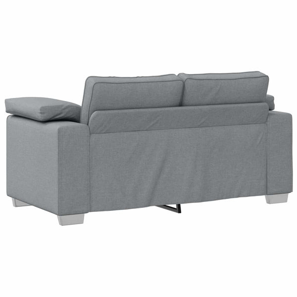 vidaXL 2-Seater Sofa Light Gray 219 x 80 x 82 cm Fabric