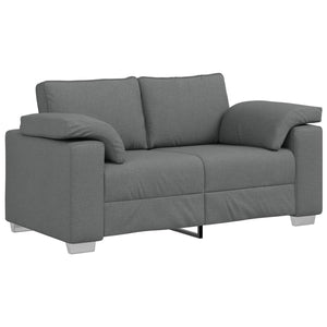vidaXL Sofa 2 pcs Dark Gray 219 x 80 x 82 cm Fabric