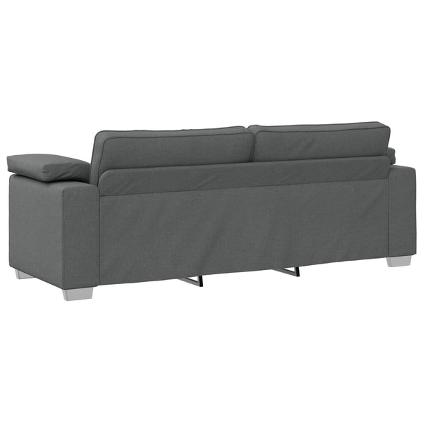 vidaXL Sofa 2 pcs Dark Gray 219 x 80 x 82 cm Fabric