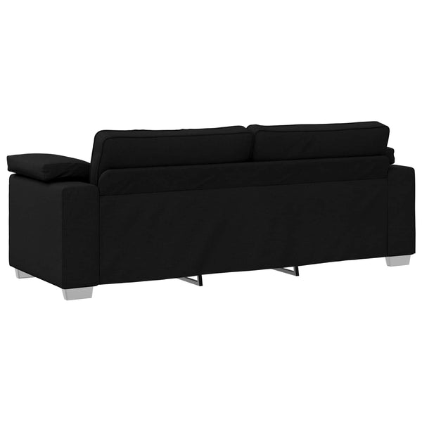 vidaXL 2-piece Sofa Black 219 x 80 x 82 cm Fabric