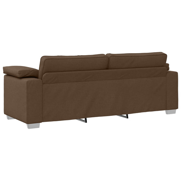 vidaXL Sofa 2 pcs Brown 219 x 80 x 82 cm Fabric