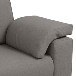 vidaXL Sofa 2 pcs Taupe 219 x 80 x 82 cm Fabric