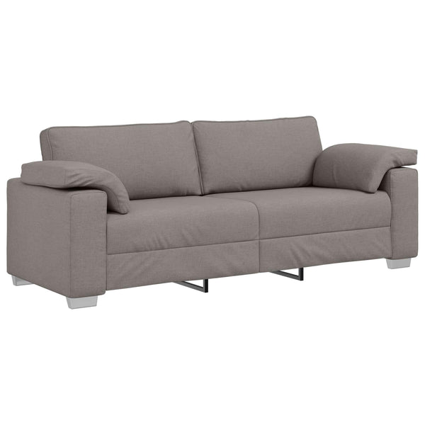 vidaXL Sofa 2 pcs Taupe 219 x 80 x 82 cm Fabric