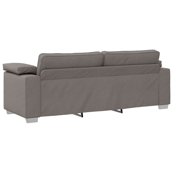vidaXL Sofa 2 pcs Taupe 219 x 80 x 82 cm Fabric