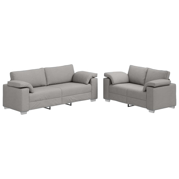 2-Sitzer Sofa Wolkengrau Stoff