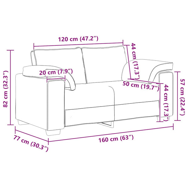 2-teiliges gelbes Samt Sofa-Set