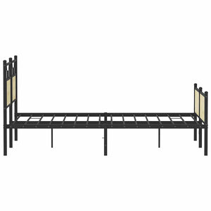 vidaXL Bed Frame without Mattress Sonoma Oak 150x200 cm Engineered Wood