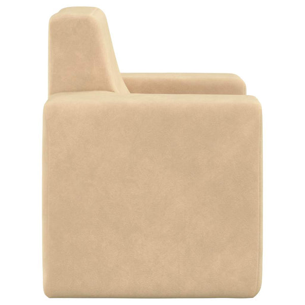 vidaXL Kids Sofa Cream Soft Plush