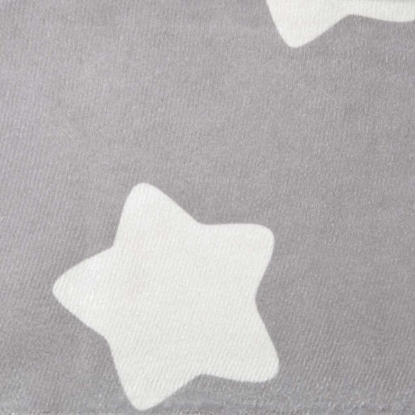 vidaXL Children's 2-Seater Sofa Light Grey with Stars Soft Plush