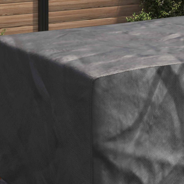 vidaXL Furniture Cover Solid Black 270 x 110 x 70 cm 420D