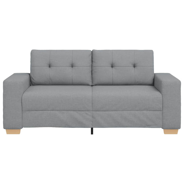 vidaXL Two-Seater Sofa Light Grey 180x77x82 cm Fabric
