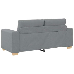 vidaXL Two-Seater Sofa Light Grey 180x77x82 cm Fabric