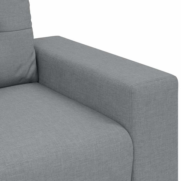 vidaXL Two-Seater Sofa Light Grey 180x77x82 cm Fabric