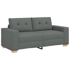 vidaXL Two-Seater Sofa Dark Grey 180x77x82 cm Fabric