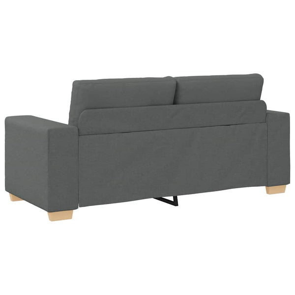 vidaXL Two-Seater Sofa Dark Grey 180x77x82 cm Fabric