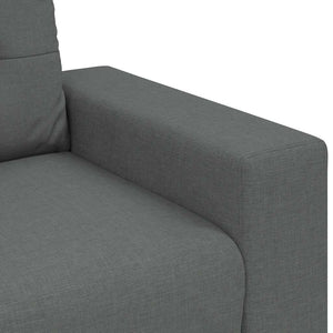 vidaXL Two-Seater Sofa Dark Grey 180x77x82 cm Fabric