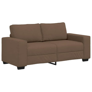 2-Sitzer Sofa Braun Stoff 180 cm