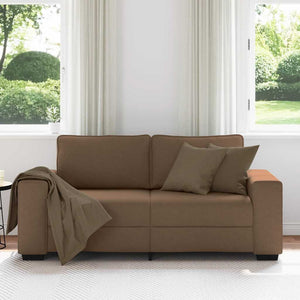 2-Sitzer Sofa Braun Stoff 180 cm