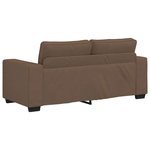 2-Sitzer Sofa Braun Stoff 180 cm