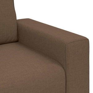 2-Sitzer Sofa Braun Stoff 180 cm
