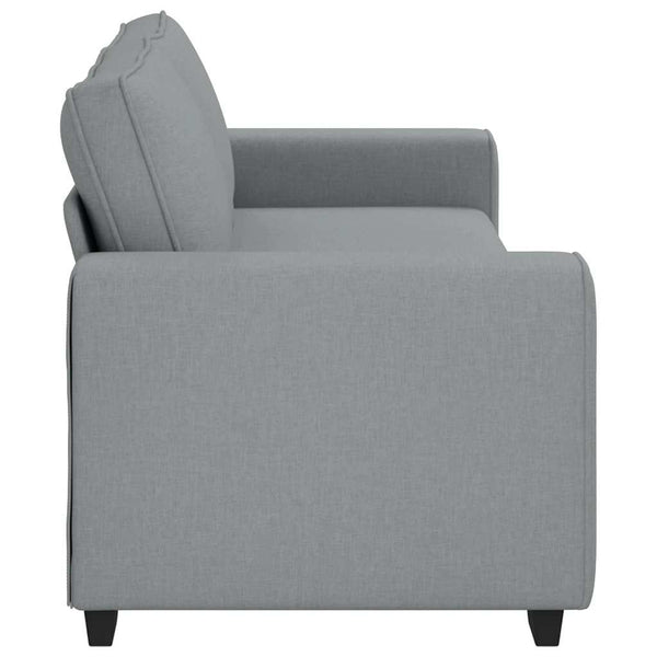 3-Sitzer Sofa Hellgrau Stoff 220 cm