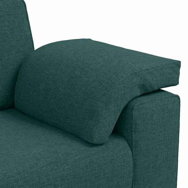 vidaXL 3-Seater Sofa Dark Green 220 cm Fabric