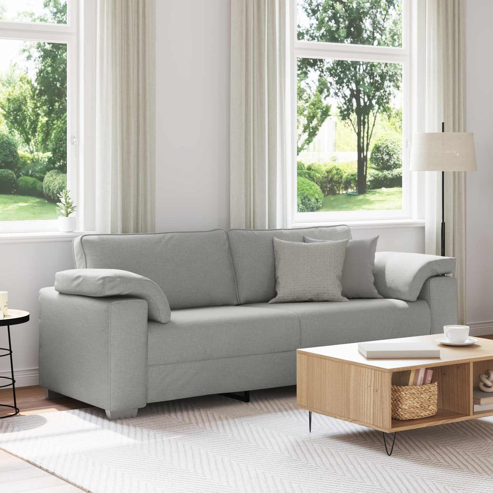3-Sitzer Sofa Wolkengrau Stoff 220 cm