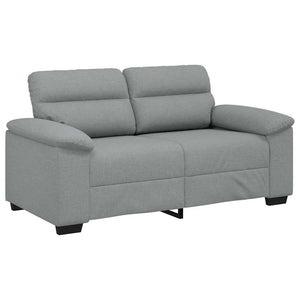 2-Sitzer Sofa Hellgrau Stoff 160 cm