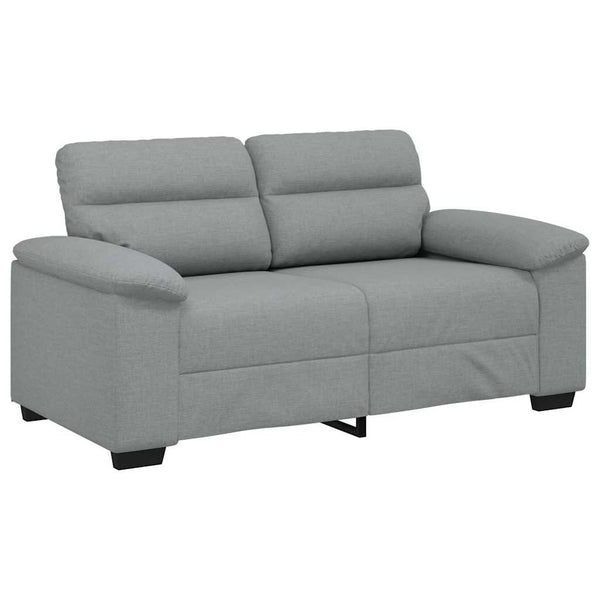2-Sitzer Sofa Hellgrau Stoff 160 cm