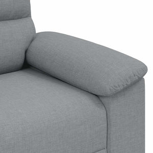 2-Sitzer Sofa Hellgrau Stoff 160 cm