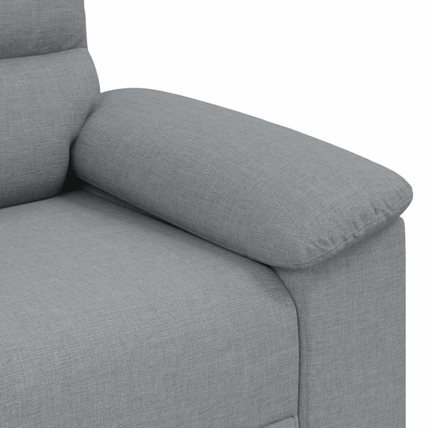 2-Sitzer Sofa Hellgrau Stoff 160 cm