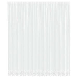 vidaXL Lace Curtain with Drapes White 400 x 300 cm Polyester