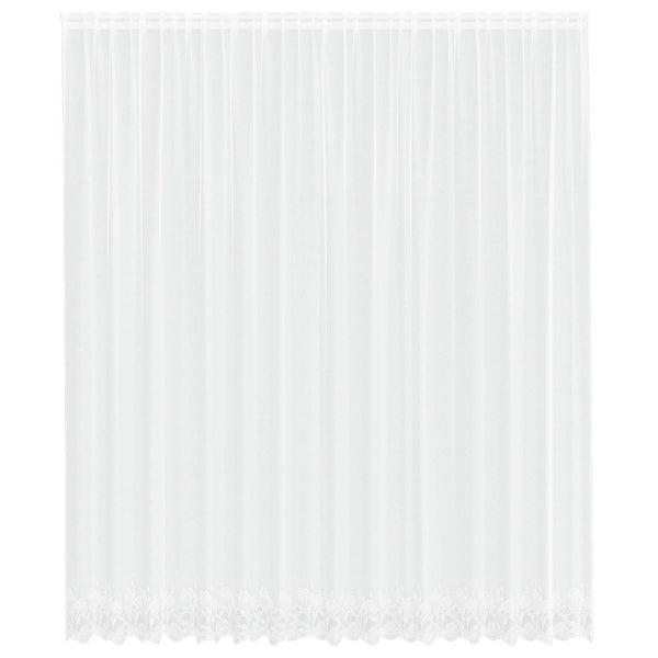 vidaXL Lace Curtain with Drapes White 400 x 300 cm Polyester